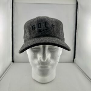 NIKE GOLF CLASSIC99‎ DRI-FIT ADJUSTABLE STRAP BASEBALL HAT/CAP, GRAY, WOOL BLEND